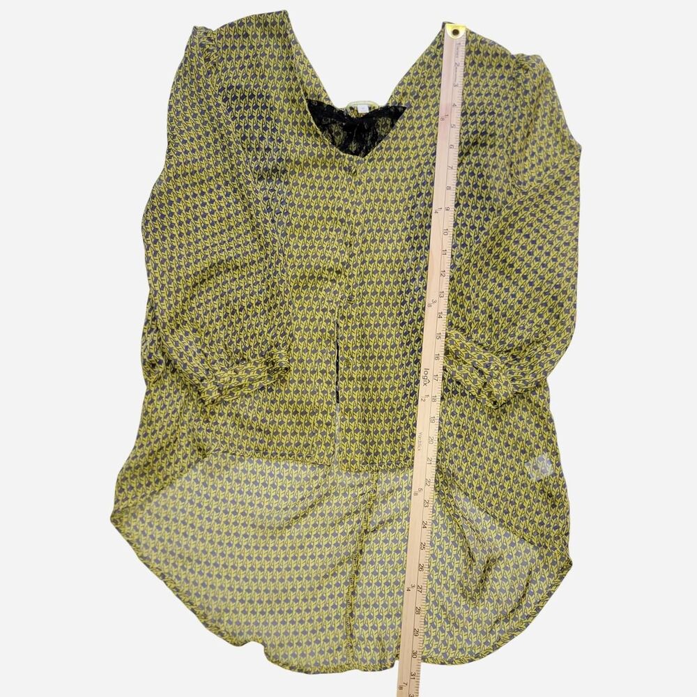 Gianni-bini Women's Yellow and Blue Blouse